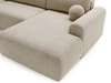 Wohnlandschaft mit Schlaffunktion und Bettkasten Savana Beige