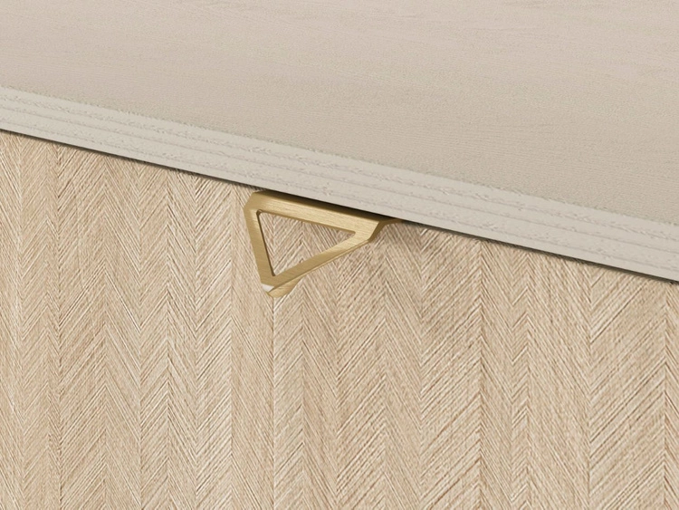 Kommode mit drei Schubladen Modena Beige