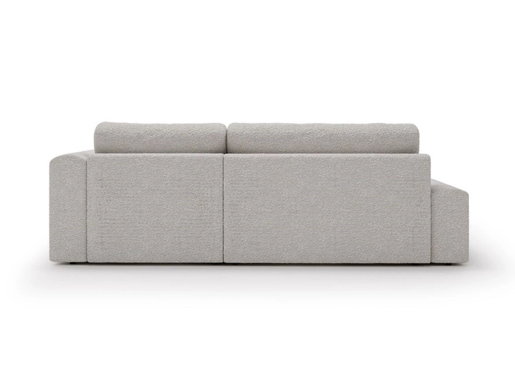 Ecksofa L-Form Rechts mit Schlaffunktion und Bettkasten Lana Weiß