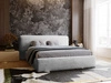 Polsterbett mit Bettkasten und Lattenrost 180x200 Monza Hellgrau