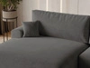 Ecksofa L-Form mit Schlaffunktion und Bettkasten Serene Links Dunkelgrau