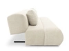 Schlafsofa mit verstellbarer Rückenlehne, Schlaffunktion und Bettkasten Figo Creme