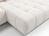 Ecksofa L-Form mit Schlaffunktion und Bettkasten Tulio Rechts Creme