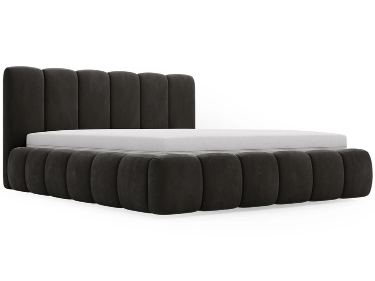 Polsterbett Ohne Bettkasten mit Lattenrost 180x200 Cloud Anthrazit