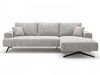 Ecksofa L-Form auf Metallbeinen Leto Rechts Grau