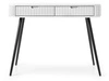 Schminktisch Viva Weiß auf Schwarzen Beinen