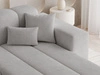 Ecksofa L-Form Rechts Nork Grau