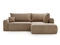Dunkelbeige \ Samt \ Rechts