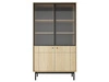 Vitrinenschrank Julio Linea Eiche
