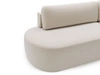 Ecksofa L-Form Rechts mit Schlaffunktion und Bettkasten Aurio O Creme