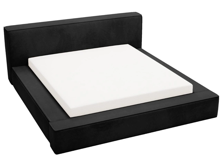 Polsterbett mit Bettkasten und Lattenrost 160x200 Mali Schwarz
