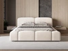 Polsterbett mit Bettkasten und Lattenrost 140x200 Aubi Creme