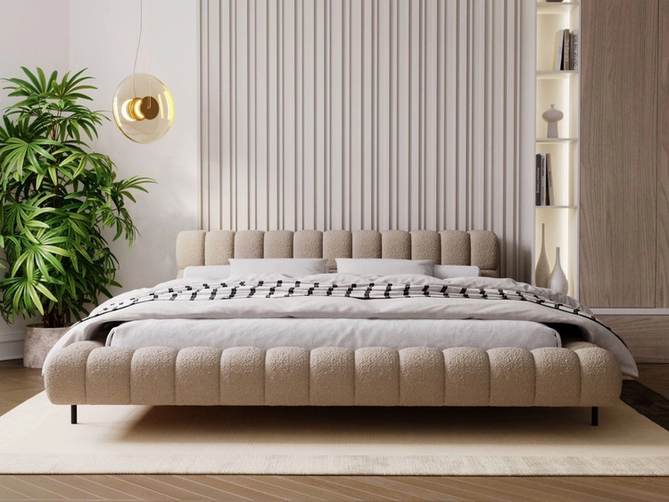 Polsterbett mit Lattenrost 120x200 Imagine Braun