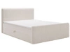 Boxspringbett mit Bettkasten 160x200 Osteno Creme