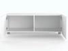 TV-Lowboard mit Türen 100 cm Kioto Weiß matt