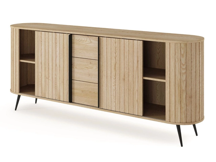 Schiebetüren-Kommode 200 cm Passione Eiche Cremona