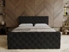 Boxspringbett mit Bettkasten 180x200 Lunaris Schwarz