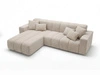 Ecksofa L-Form Links Nork Beige