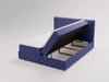 Boxspringbett mit Bettkasten 180x200 Canolo Dunkelblau