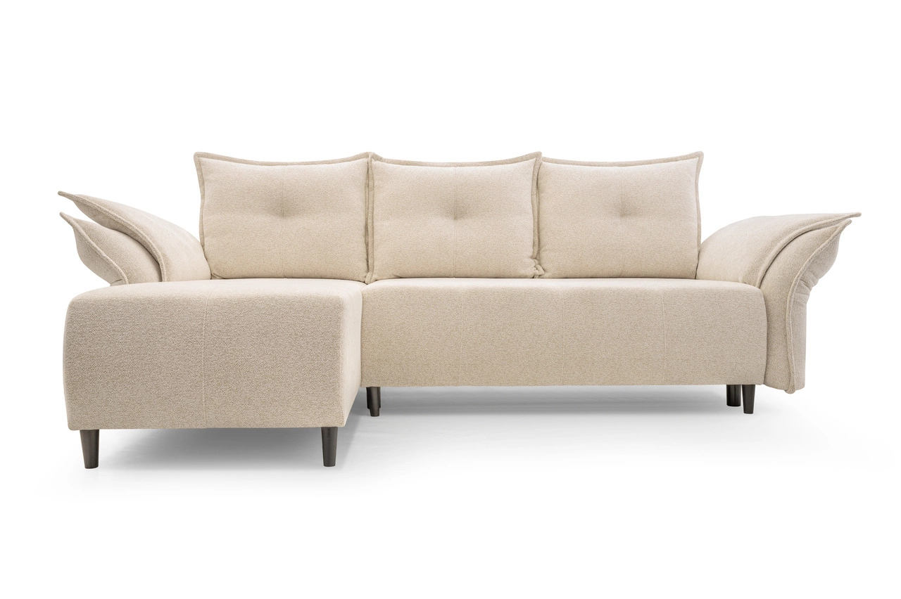 Ecksofa mit Schlaffunktion cosmo Links Beige 