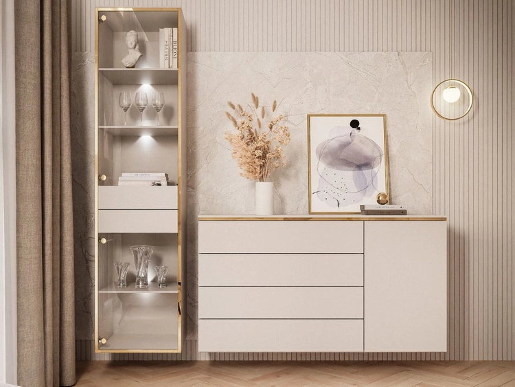 Glamour-LED-Hängemöbel-Set für das Wohnzimmer Evare Kaschmir