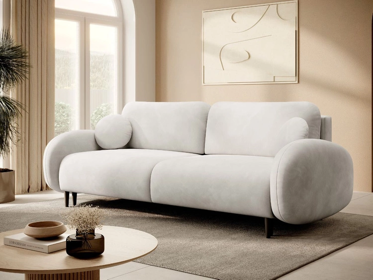 Schlafsofa mit Bettfunktion und Bettkasten Alta Hellbeige