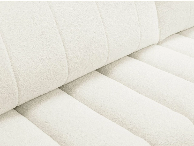 Ecksofa mit Schlaffunktion und Bettkasten Rechts Adoro Creme