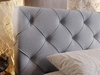 Polsterbett mit Bettkasten und Lattenrost 180x200 Milano Grau