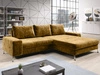 Ecksofa L-Form Rechts mit Schlaffunktion und Bettkasten Tonny Gelb