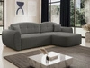 Ecksofa L-Form mit Schlaffunktion und Bettkasten Avessio Grau