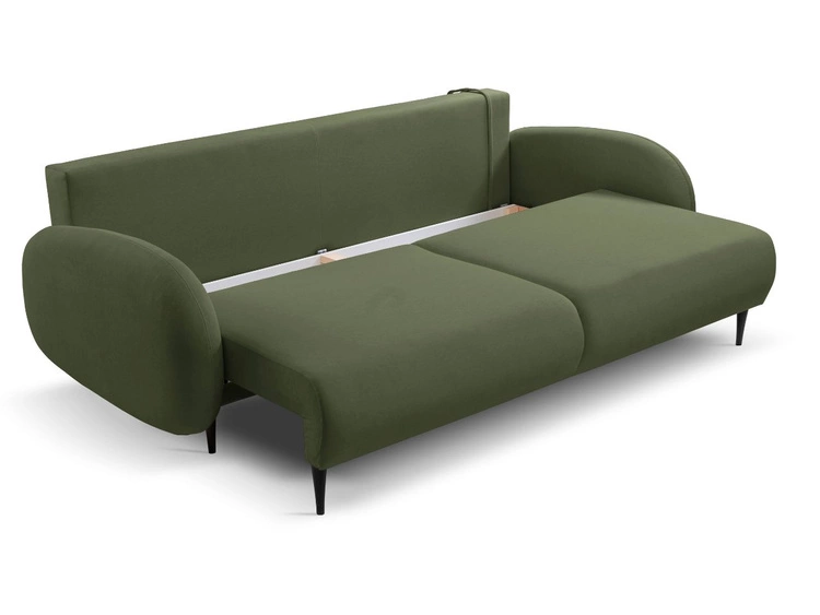 Schlafsofa mit Bettfunktion und Bettkasten Alta Grün