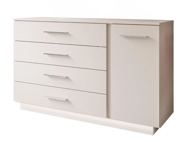 Kommode mit Türe, Schubladen und LED-Beleuchtung Nuveo Kaschmir