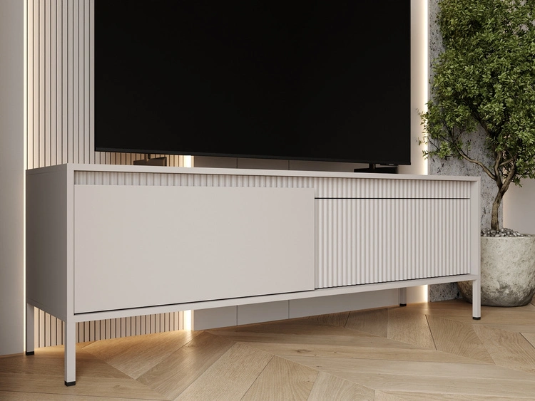 TV-Lowboard mit Türen 153 cm Sorano Beige