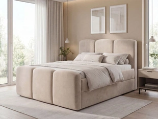 Boxspringbett mit Bettkasten 180x200 Campi Beige
