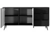 Kommode mit Türen und Schubladen Latina Schwarz