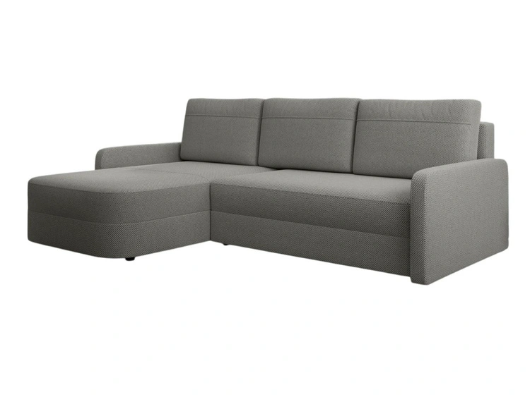 Ecksofa L-Form mit Schlaffunktion und Bettkasten Arvento Grau