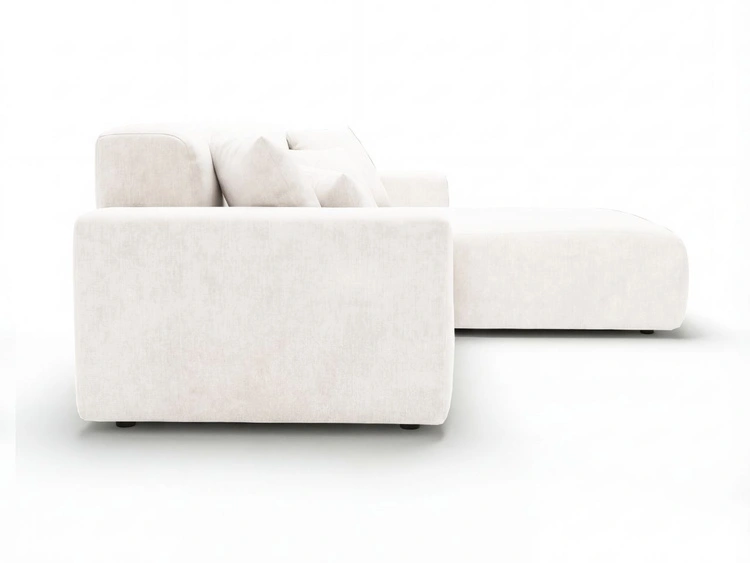 Ecksofa L-Form Rechts Nork Creme