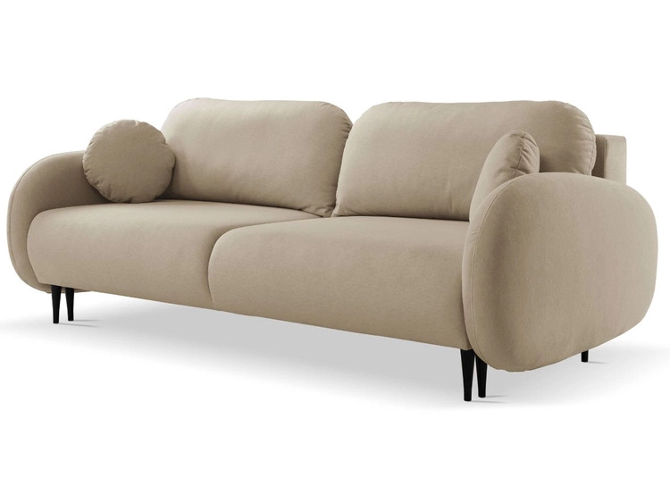 Schlafsofa mit Bettfunktion und Bettkasten Alta Braun