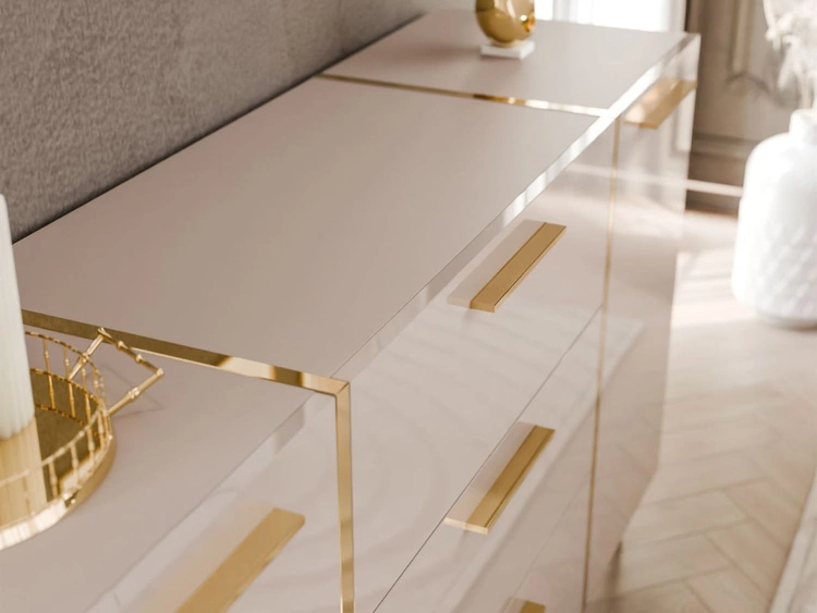 Wohnzimmer-Set im Glamour-Stil Lunelie Kaschmir