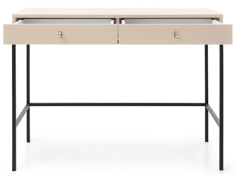 Schminktisch mit Schwarz Metallbeinen Amor Beige