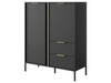 Kommode mit Türen und Schubladen Drino Anthrazit