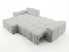Ecksofa L-Form mit Schlaffunktion und Bettkasten Bresso Grau