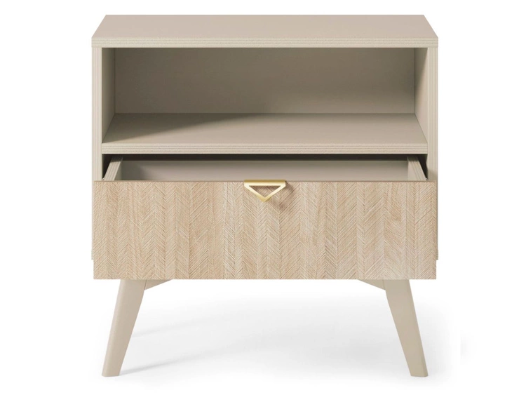 Nachttisch mit Schublade Modena Beige