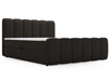 Boxspringbett mit Bettkasten 140x200 Bouclé-Stoff Cloud Schwarz