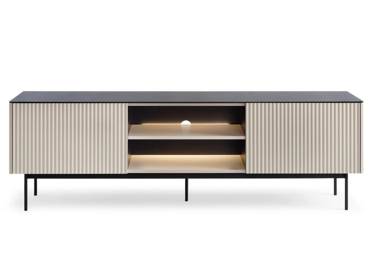 Wohnzimmerset mit Led Auroé Kaschmir