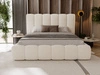 Polsterbett mit Bettkasten und Lattenrost 200x200 Imperial Creme
