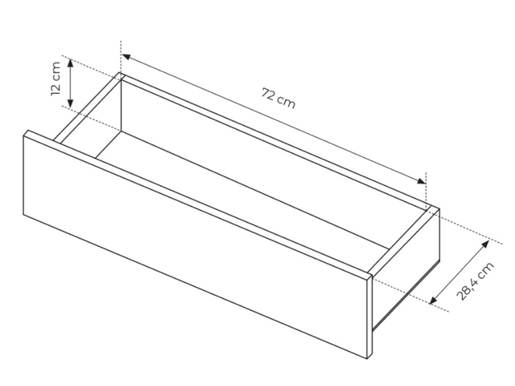 Kommode mit Türen und Schubladen 180 Loara Eich Evoke, Schwarz