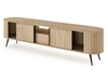 TV-Lowboard mit Schiebetüren Passione in Eiche Cremona