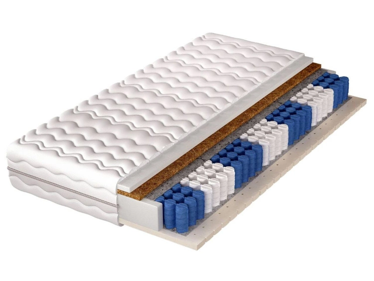 Taschenfederkernmatratze Pocket mit Latexschaum und Kokosmatte Avena 140x200