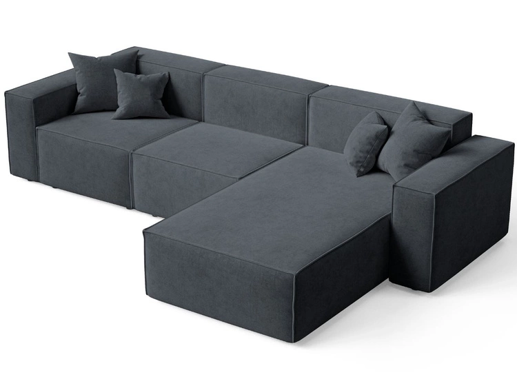 Ecksofa L-Form Rechts Arizona Dunkelgrau